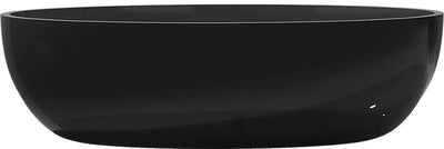 ANZZI Opal Series 5.6 ft. Man-Made Stone Center Drain Freestanding Bathtub SW Corp