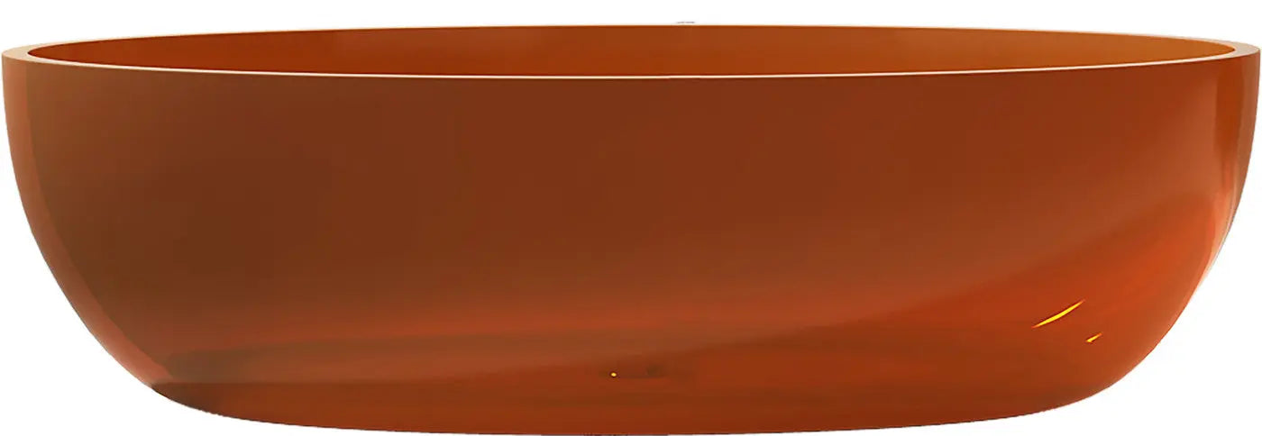 ANZZI Opal Series 5.6 ft. Man-Made Stone Center Drain Freestanding Bathtub SW Corp