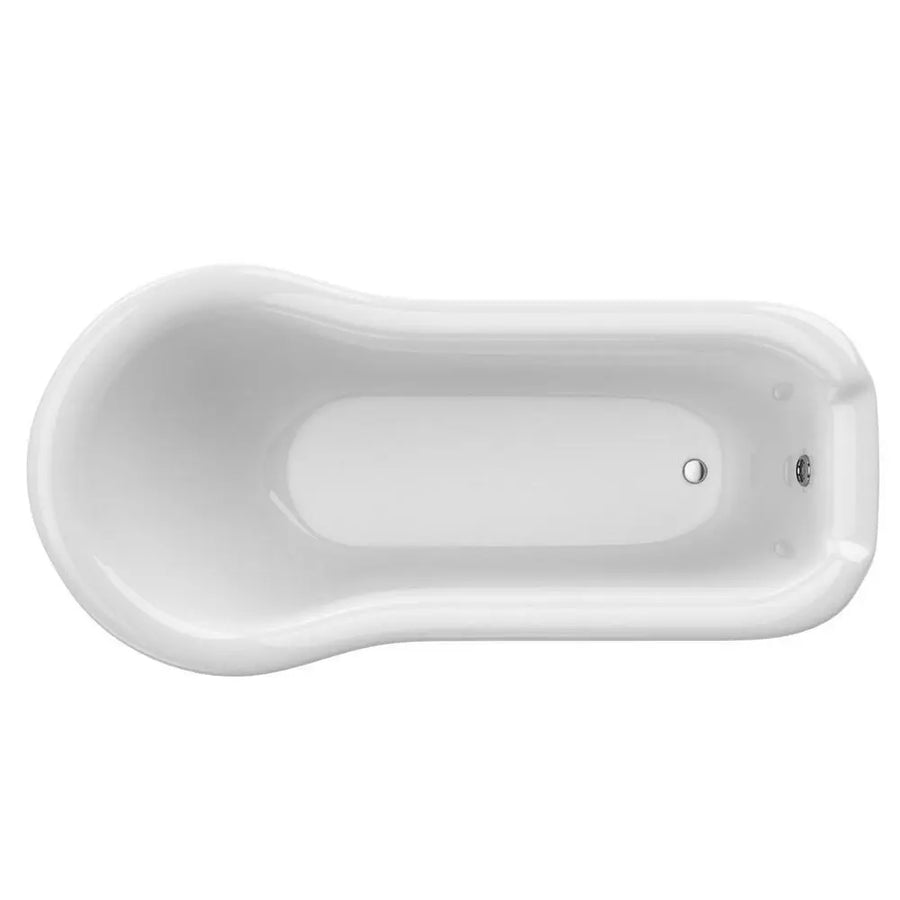 ANZZI Pegasus Series FT-AZ902b 5.5 ft. Acrylic Freestanding Clawfoot Non-Whirlpool Bathtub in White