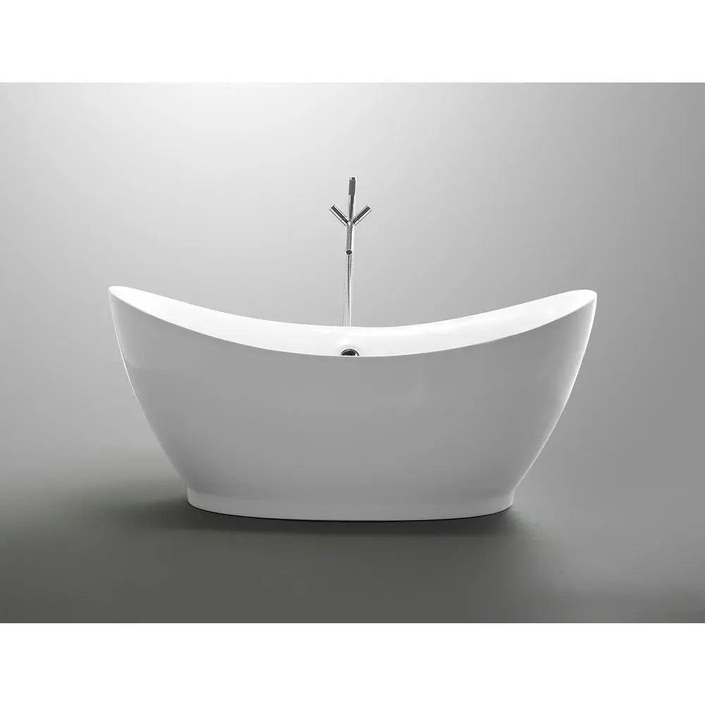 ANZZI Reginald Series FT-AZ091 5.67 ft. Freestanding Bathtub in White SW Corp
