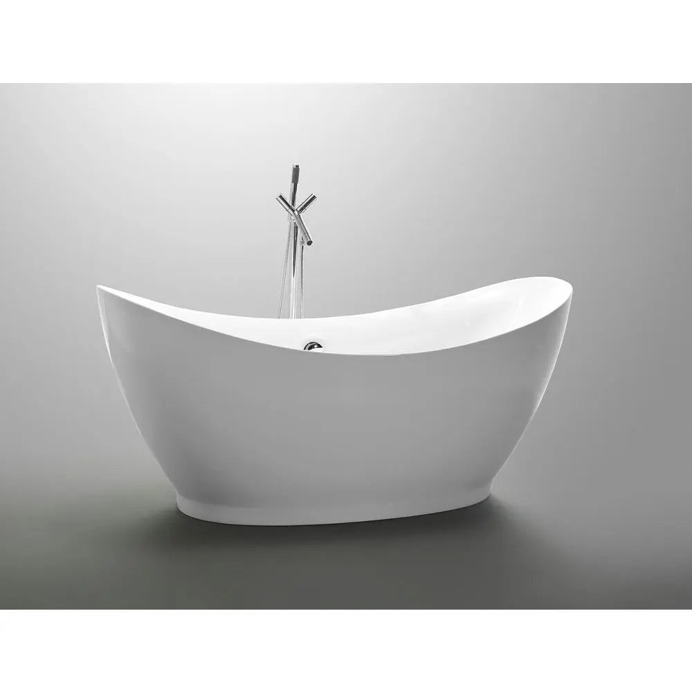 ANZZI Reginald Series FT-AZ091 5.67 ft. Freestanding Bathtub in White SW Corp
