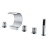 ANZZI Ribbon Series FR-AZ048CH 3-Handle Deck-Mount Roman Tub Faucet SW Corp
