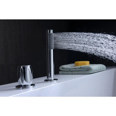 ANZZI Ribbon Series FR-AZ048CH 3-Handle Deck-Mount Roman Tub Faucet SW Corp