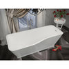 ANZZI Salva Series FT-AZ004 5.7 ft. Acrylic Reversible Drain Freestanding Bathtub in Glossy White SW Corp