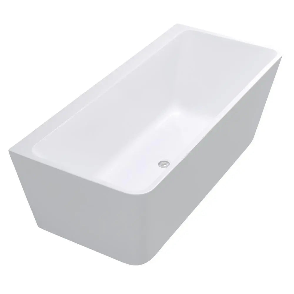 ANZZI Strait Series FT-AZ109 5.58 ft. Freestanding Bathtub in White