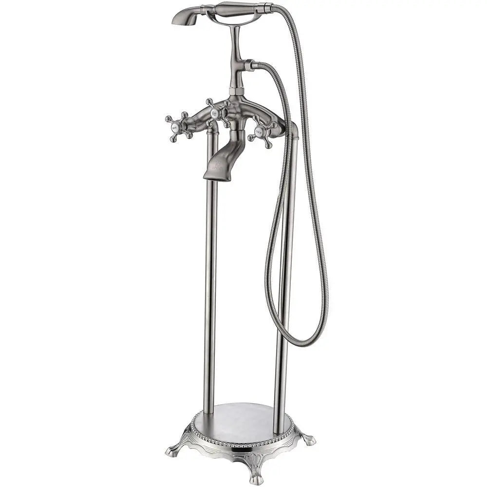 ANZZI Tugela Series FS-AZ0052 3-Handle Claw Foot Tub Faucet with Hand Shower