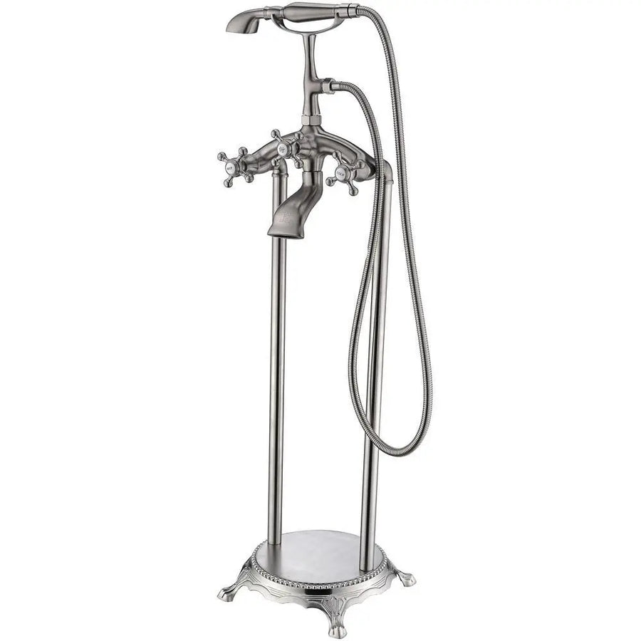 ANZZI Tugela Series FS-AZ0052 3-Handle Claw Foot Tub Faucet with Hand Shower