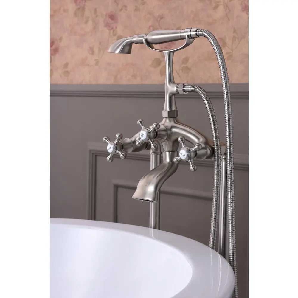 ANZZI Tugela Series FS-AZ0052 3-Handle Claw Foot Tub Faucet with Hand Shower