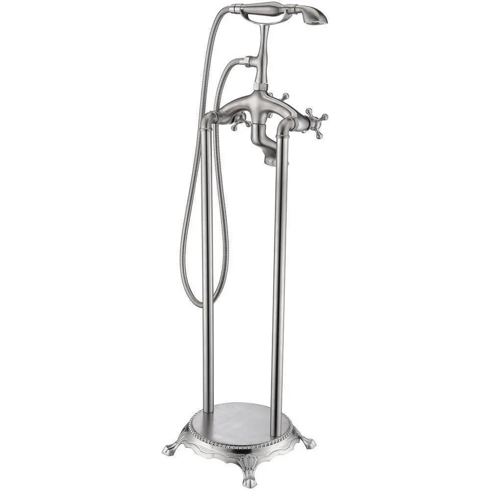 ANZZI Tugela Series FS-AZ0052 3-Handle Claw Foot Tub Faucet with Hand Shower