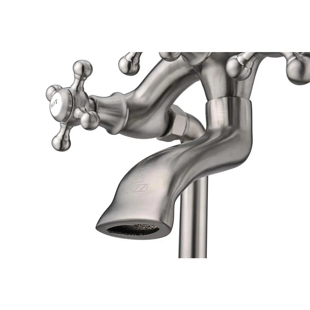 ANZZI Tugela Series FS-AZ0052 3-Handle Claw Foot Tub Faucet with Hand Shower