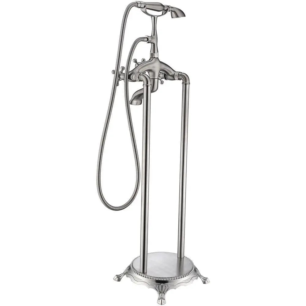 ANZZI Tugela Series FS-AZ0052 3-Handle Claw Foot Tub Faucet with Hand Shower