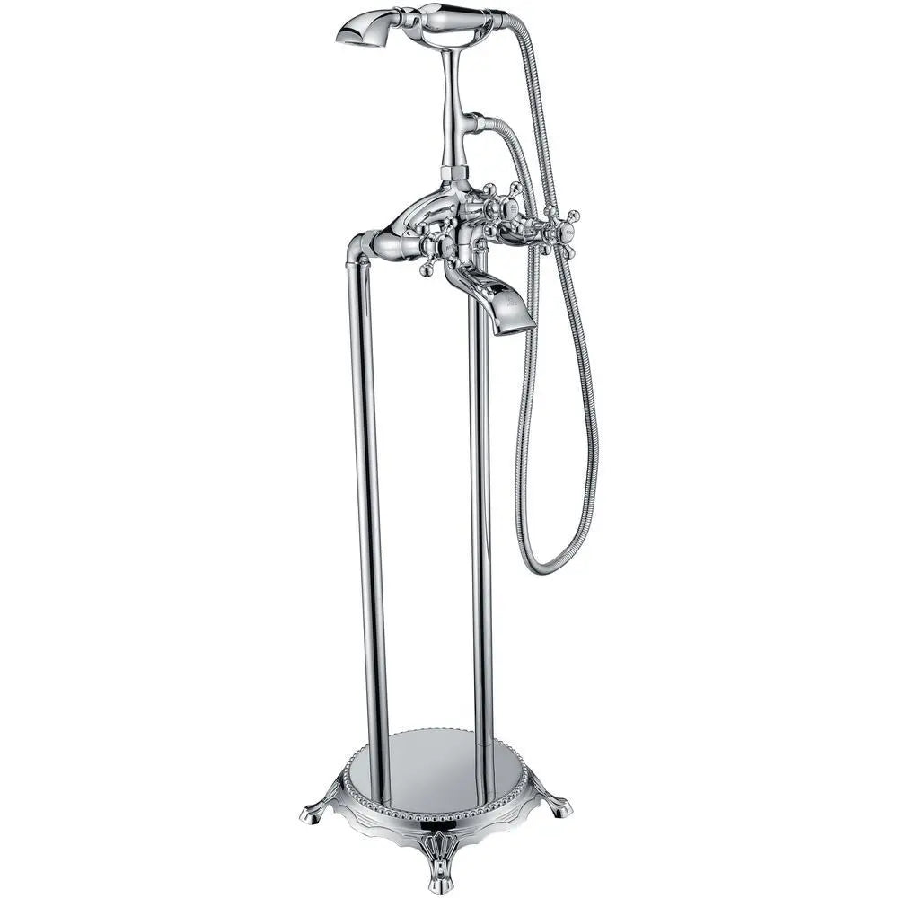 ANZZI Tugela Series FS-AZ0052 3-Handle Claw Foot Tub Faucet with Hand Shower