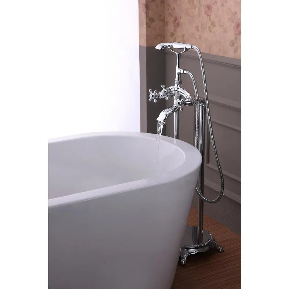ANZZI Tugela Series FS-AZ0052 3-Handle Claw Foot Tub Faucet with Hand Shower