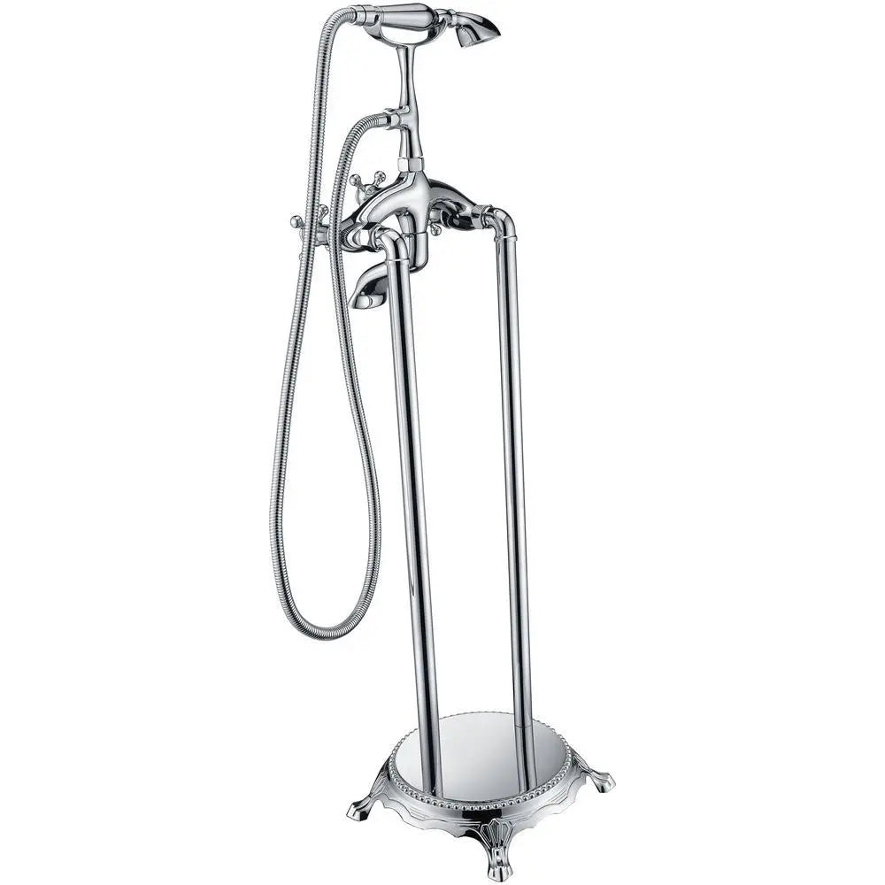 ANZZI Tugela Series FS-AZ0052 3-Handle Claw Foot Tub Faucet with Hand Shower