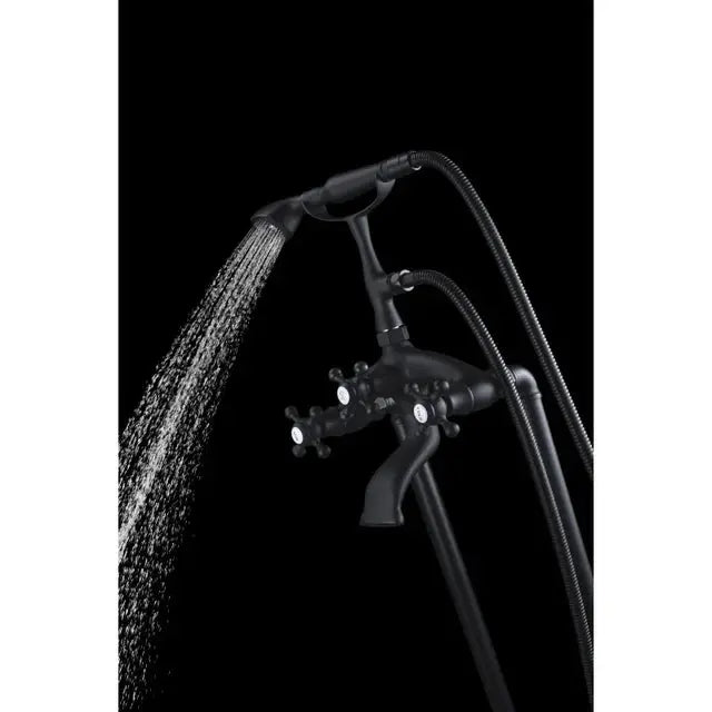 ANZZI Tugela Series FS-AZ0052 3-Handle Claw Foot Tub Faucet with Hand Shower SW Corp