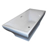 ANZZI Vision Series FT-AZ010 5.9 ft. Acrylic Center Drain Freestanding Bathtub in Glossy White