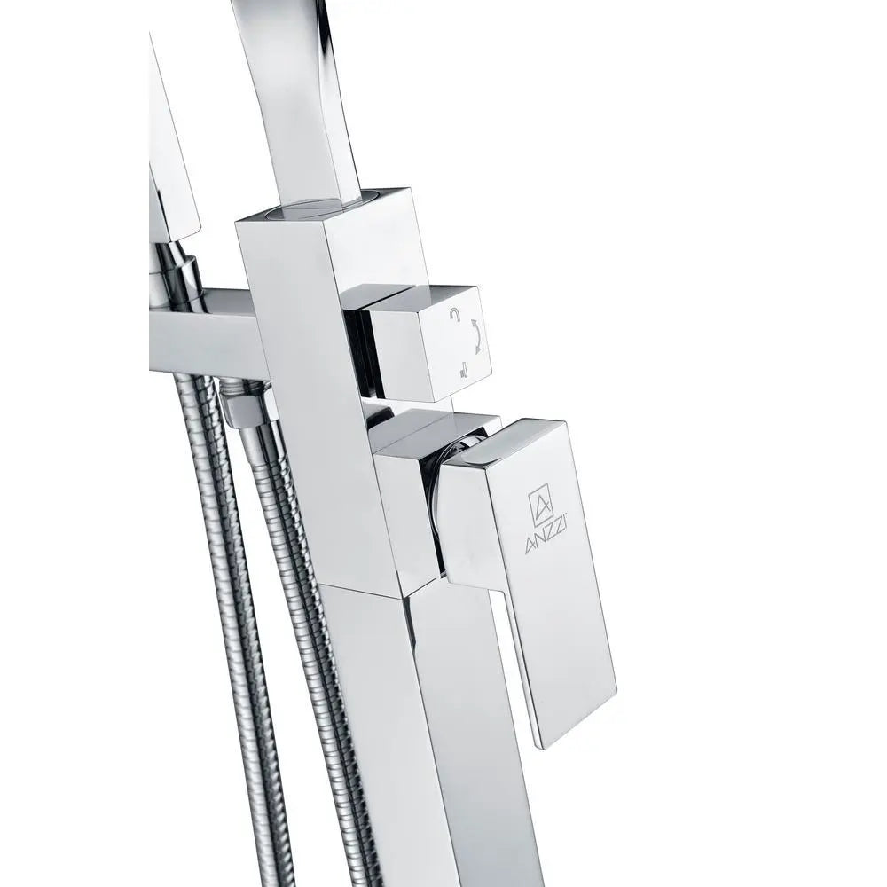 ANZZI Yosemite Series FS-AZ0050 2-Handle Claw Foot Tub Faucet with Hand Shower