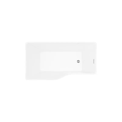 A&E Bath and Shower Riga Asymetric Freestanding Tub No Faucet