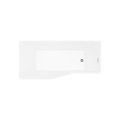 A&E Bath and Shower Riga Asymetric Freestanding Tub No Faucet