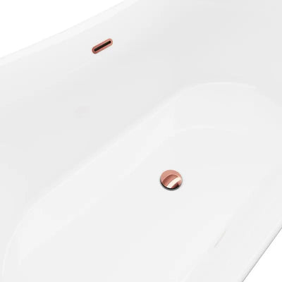 A&E Bath and Shower Tundra Copper 66" Freestanding Tub No Faucet
