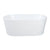 Aqua Eden 51-Inch Acrylic Freestanding Tub with Drain, Glossy White - VTDE512823