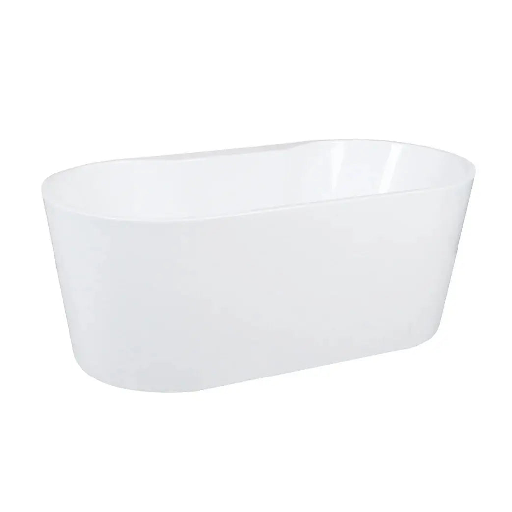 Aqua Eden 51-Inch Acrylic Freestanding Tub with Drain, Glossy White - VTDE512823 Kingston Brass