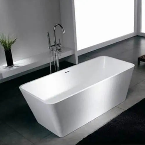 Atlantis Whirlpools Bealey 5927BL 59 x 27 Artificial Stone Freestanding Bathtub