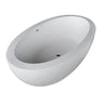Atlantis Whirlpools Cabarita 75 x 41 Matte White Artificial Stone Wide Freestanding Tub SW Corp