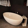 Atlantis Whirlpools Marquis 67 x 36 Matte White Artificial Stone Wide Freestanding Tub