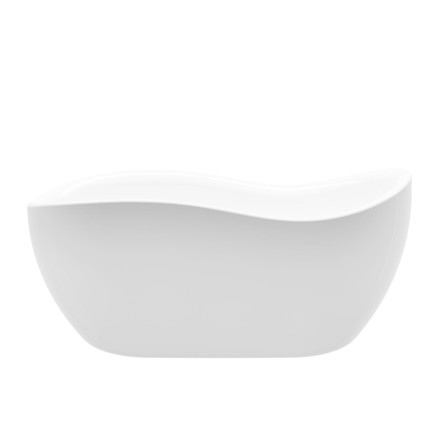 A & E Bath and Shower Axel 68" Premium Acrylic Oval Freestanding Bathtub