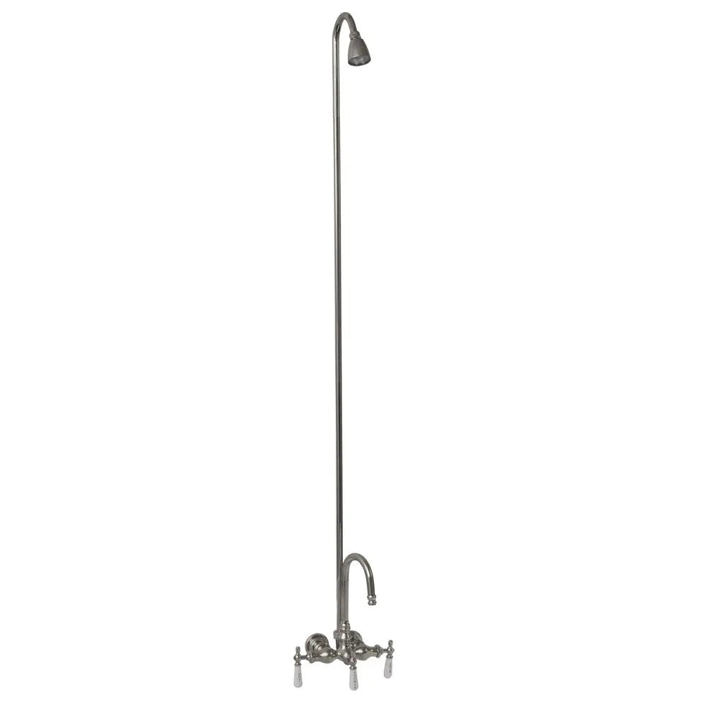 BARCLAY PRODUCTS 4013 TUB FILLER WITH DIVERTER - Code Gooseneck Spout, Includes Plastic Shower Head
