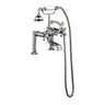 Barclay 4601 Clawfoot Tub Filler Polished Chrome Cross Handles