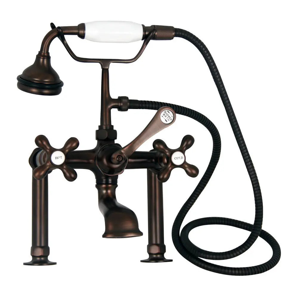 Barclay 4601 Clawfoot Tub Filler Oil Rubbed Bronze Cross Handles