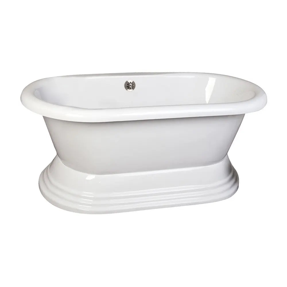 Barclay ADR7H60B-WH Calypso Acrylic Double Roll Bathtub
