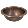 Abner Copper Drop-In Bathroom Sink