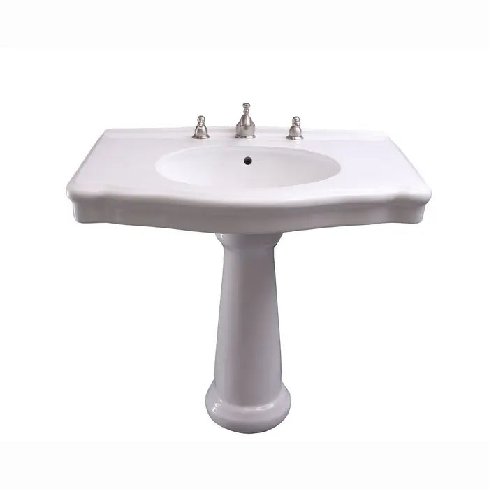 Barclay Anders Rectangular Pedestal Bathroom Sink Barclay Products