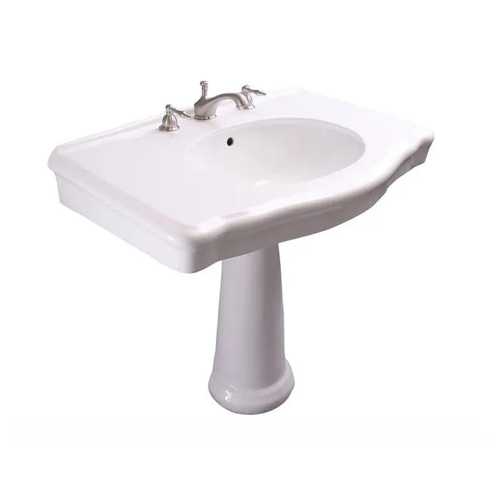 Barclay Anders Rectangular Pedestal Bathroom Sink Barclay Products