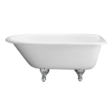 Barclay - Antonio 55" Cast Iron Roll Top Freestanding Tub - CTRH54-WH - side view