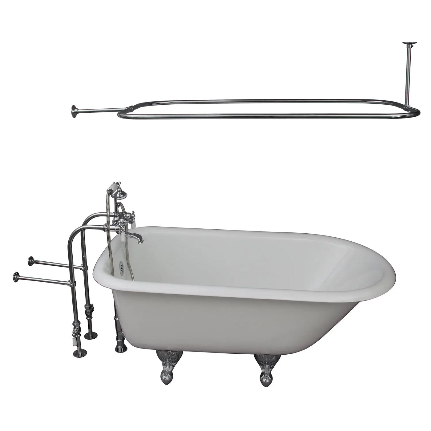 Barclay Antonio 55″ Cast Iron Roll Top Tub Kit