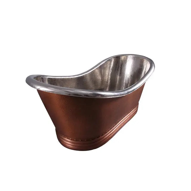 Barclay Ashton 72" Copper Double Slipper Freestanding Tub COTDSN72P-CN Barclay Products