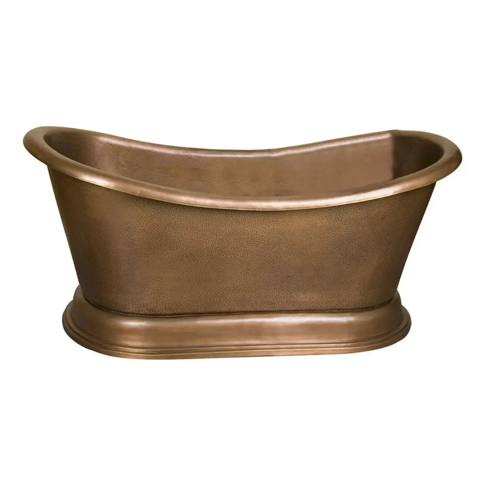 Barclay Barnes COTDSN66B-AC Double Slipper Copper Freestanding Tub