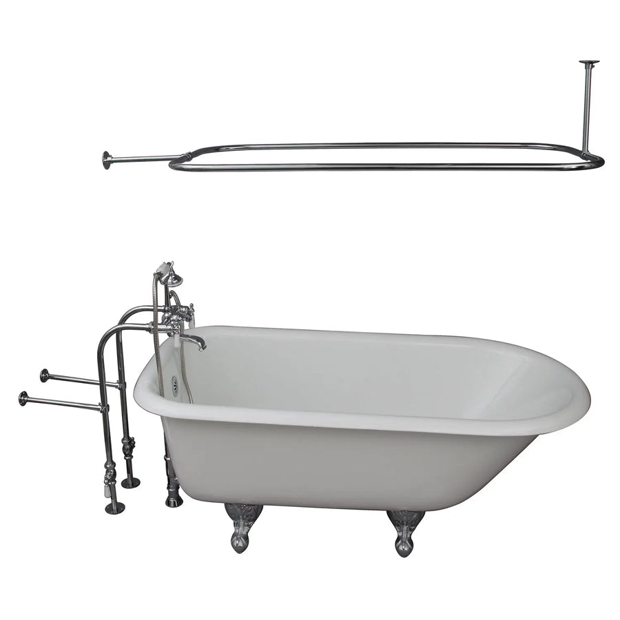 Barclay Bartlett 60″ Cast Iron Roll Top Tub Kit