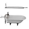 Barclay Bartlett 60″ Cast Iron Roll Top Tub Kit