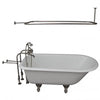Barclay Bartlett 60″ Cast Iron Roll Top Tub Kit