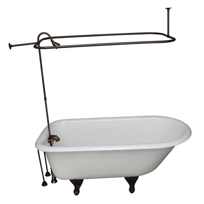 Barclay Bartlett 60" Cast Iron Roll Top Tub Kit-Oil Rubbed Bronze Accessories