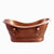 Barclay Baylis COTDSN66S-AC 66" Copper Double Slipper Freestanding Tub