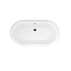 Barclay - Carlotta 61" Acrylic Double Roll Top Tub on Base - ATDRN63B-WH Barclay Products