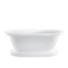 Barclay - Carrie 57" Acrylic Double Roll Top Tub on Base - ATDRNTD59B-WH Barclay Products