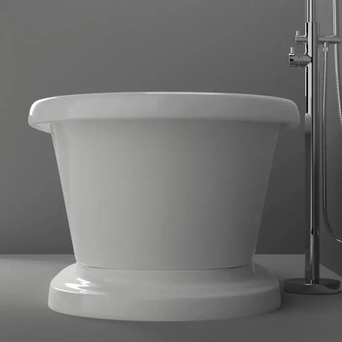 Barclay - Carrie 57" Acrylic Double Roll Top Tub on Base - ATDRNTD59B-WH Barclay Products