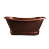 Barclay Carwyn COTDSN72L-SAC 72" Copper Double Slipper Freestanding Tub Barclay Products